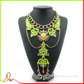 2014 promotion wholesale in stock african fashion pendant acrylic statement long body necklace for women